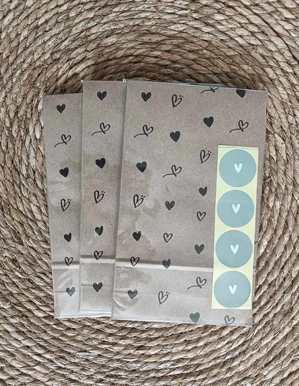 Cadeauzakjes heart mintgroen