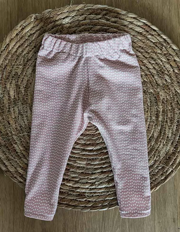 Legging driehoekjes roze