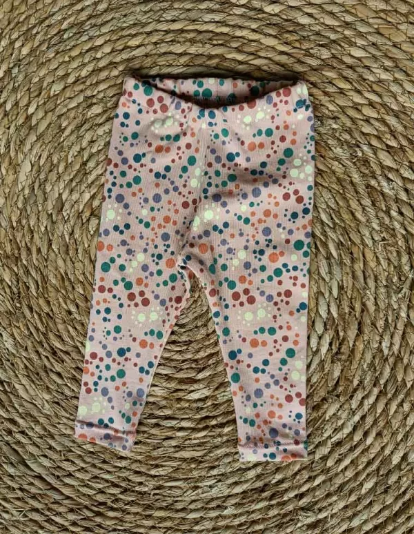 Legging stippen roze
