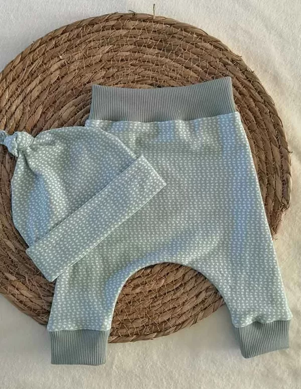 Harembroekje driehoekjes mintgroen