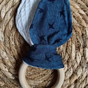 Bijtring vogels blauw