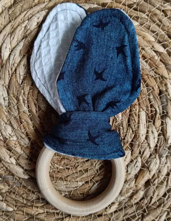 Bijtring vogels blauw
