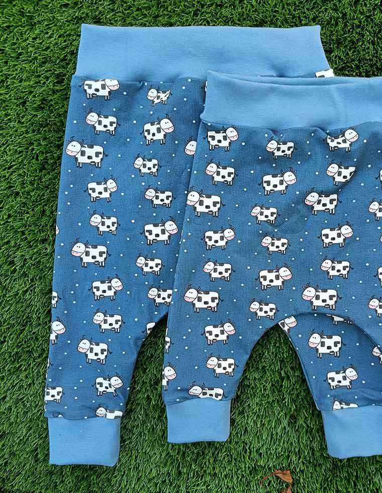 Harembroekje koe blauw - Afbeelding 2