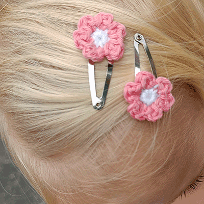 Lindiezijn roze haarspeldjes madelief