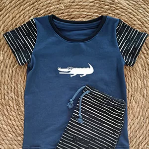 Shirt met krokodil